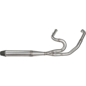 SAWICKI 930-01221 2:1 EXHAUST MID LENGTH BRUSHED W BLACK CAP M8 FL TOURING